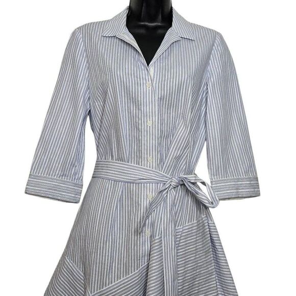 Lafayette 148 Casimir Shirt Dress Hankerch… - Picture 3 of 10